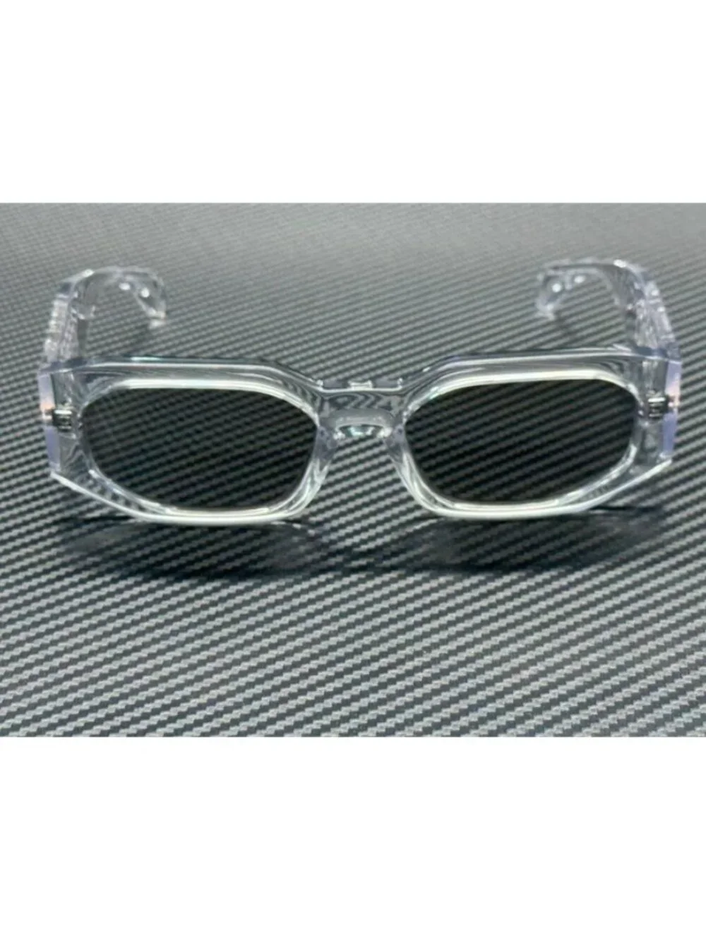 New Versace Men Transparent Sunglasses 55-18-140